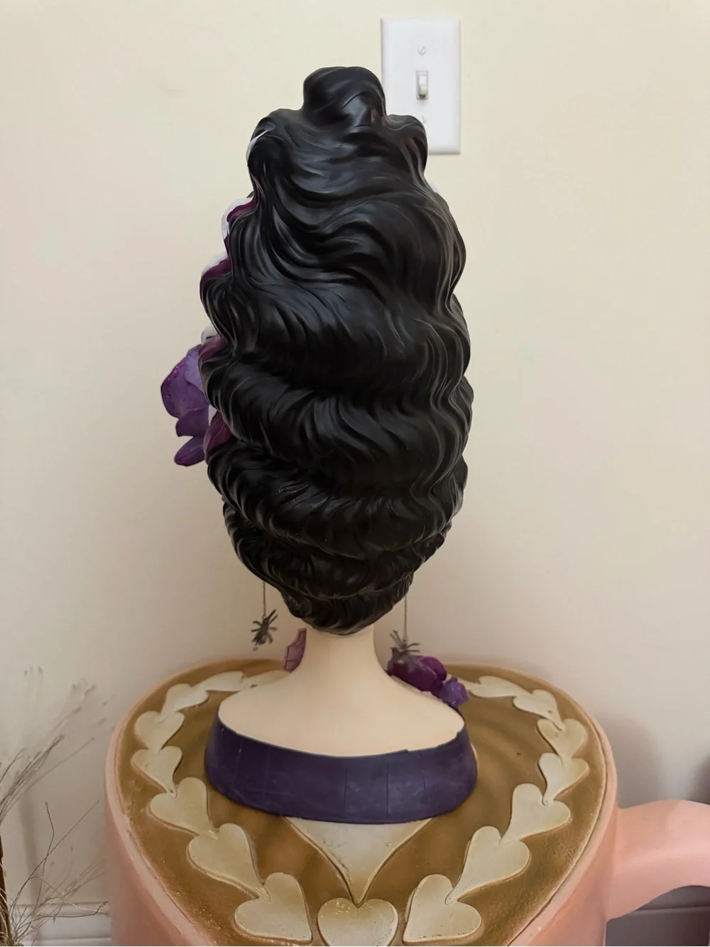 New Release Bella Lux Halloween Gothic Girl Bust with Purple Dress & Base